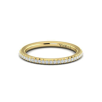 Matching Bands Wedding Band in 14K Yellow Gold by Vlora Bridal