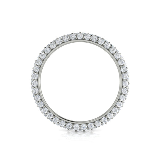 Rounded Pave Eternity Ring