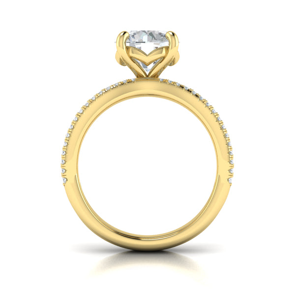 Bold Pave Engagement Ring