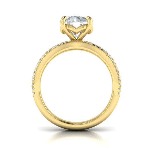 Bold Pave Engagement Ring