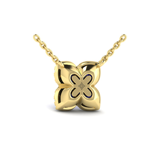 Petal Sapphire Blossom Pendant