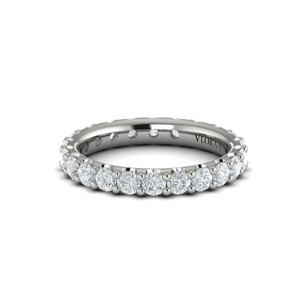 Eternity Bands Wedding Band in Platinum by Vlora Bridal