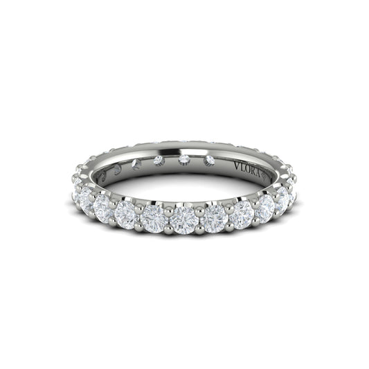 Eternity Bands Wedding Band in Platinum by Vlora Bridal