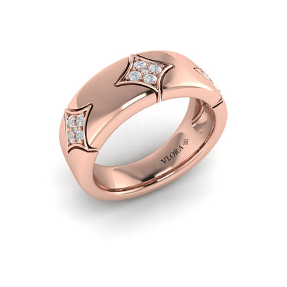 Diamond Cluster Vlora Star Ring