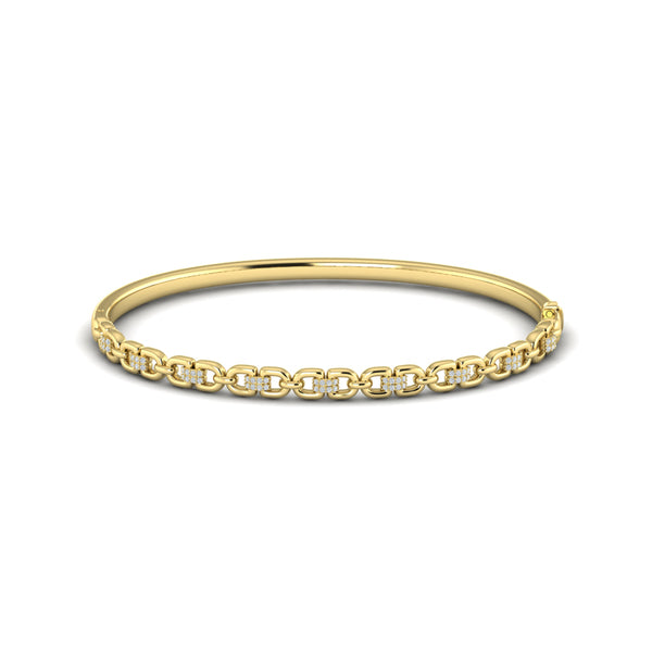 Alternating Diamond Bangle Bracelet