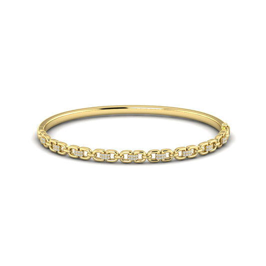 Alternating Diamond Bangle Bracelet