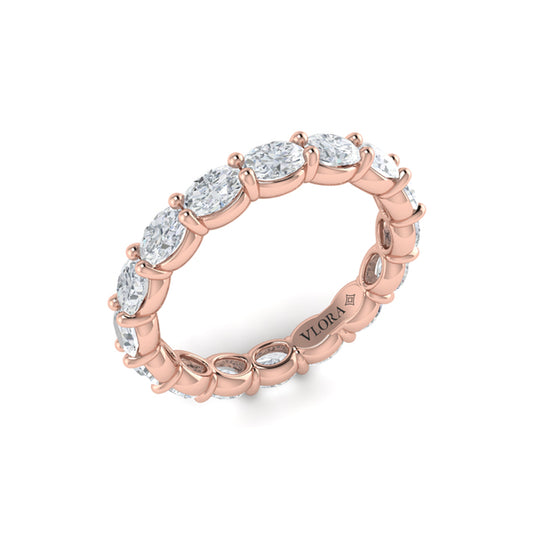 Elegant Oval Eternity Ring