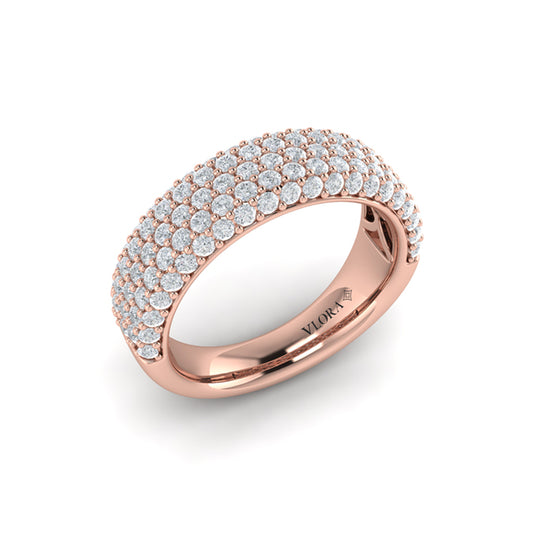 Diamond Multi-Row Statement Ring