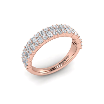 Multi Baguette and Round Diamond Ring