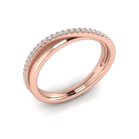 Delicate Wave Stackable Band