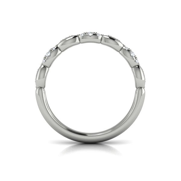 Stackables Wedding Band in Platinum by Vlora Bridal