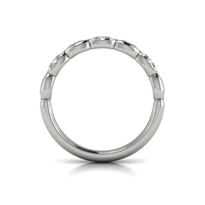Stackables Wedding Band in Platinum by Vlora Bridal