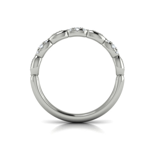 Stackables Wedding Band in Platinum by Vlora Bridal