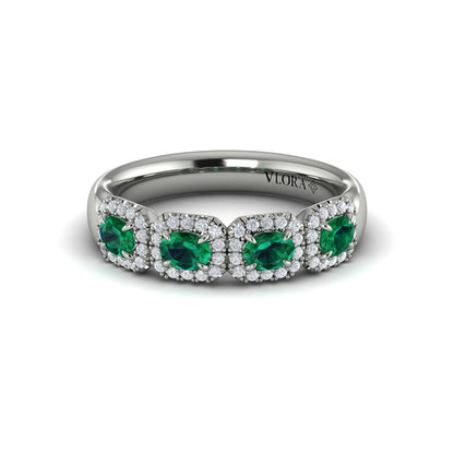 Diamond and Emerald Statement Ring