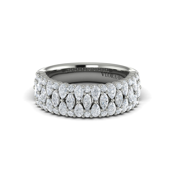 Pear, Round and Marquis Diamond Ring