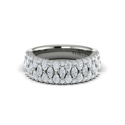 Pear, Round and Marquis Diamond Ring