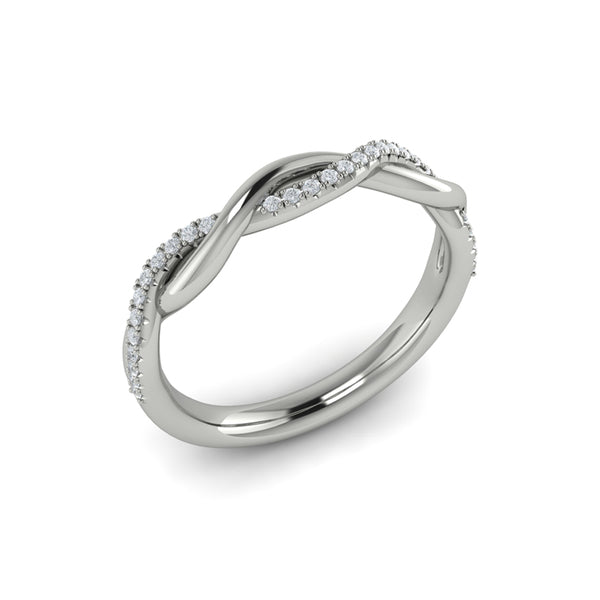 Stackable Bands Wedding Band in Platinum by Vlora Bridal