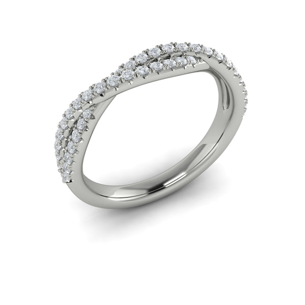 Stackable Bands Wedding Band in Platinum by Vlora Bridal