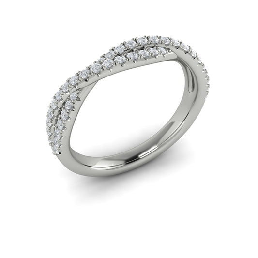 Stackable Bands Wedding Band in Platinum by Vlora Bridal