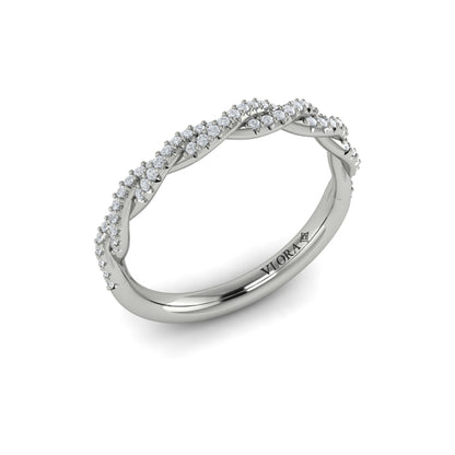 Matching Band for Entwined Engagement Ring