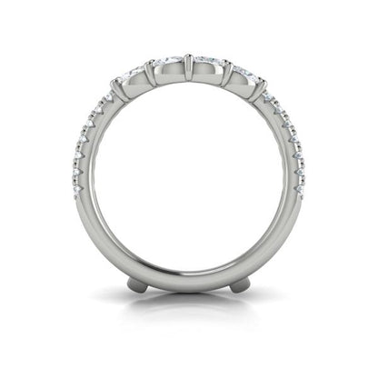 Enhancer Wedding Band in Platinum by Vlora Bridal