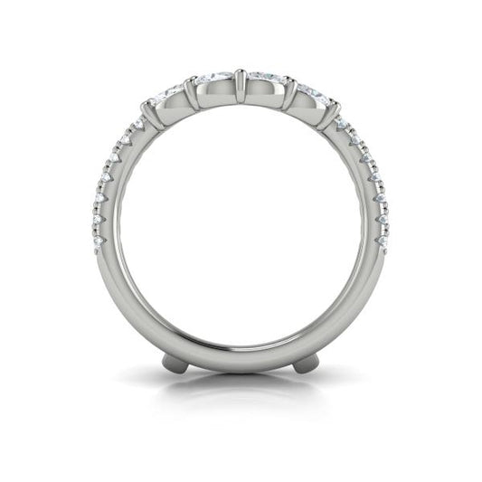 Enhancer Wedding Band in Platinum by Vlora Bridal