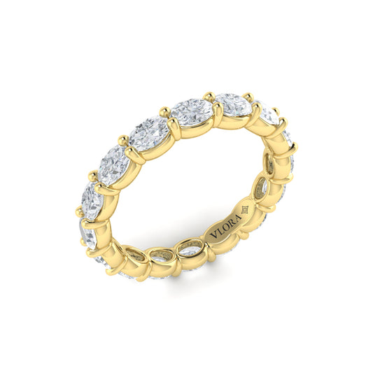 Elegant Oval Eternity Ring