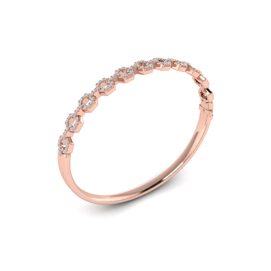 Diamond Open Link Bangle