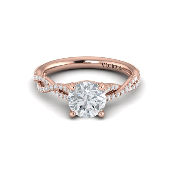 Woven Strands Engagement Ring