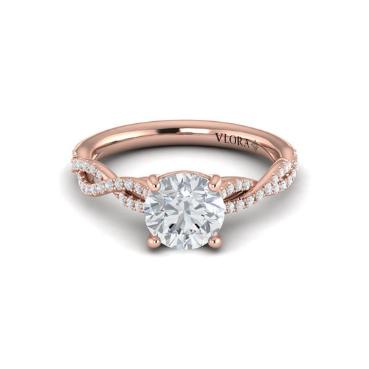 Woven Strands Engagement Ring