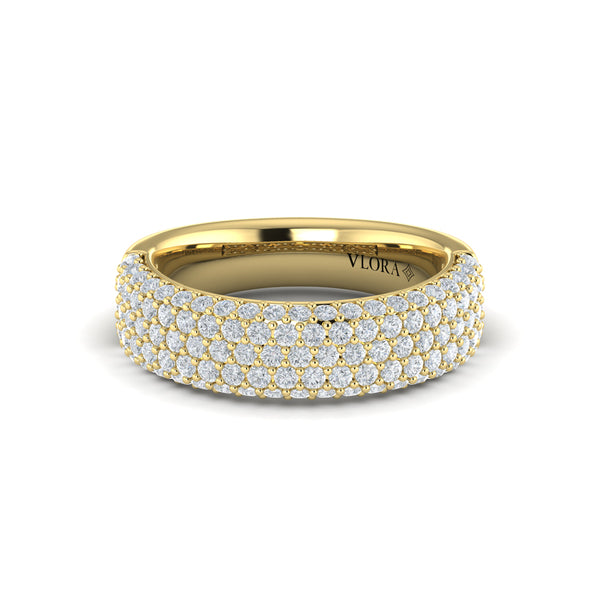 Diamond Multi-Row Statement Ring