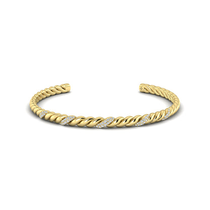 Slim Twist Cuff Bracelet
