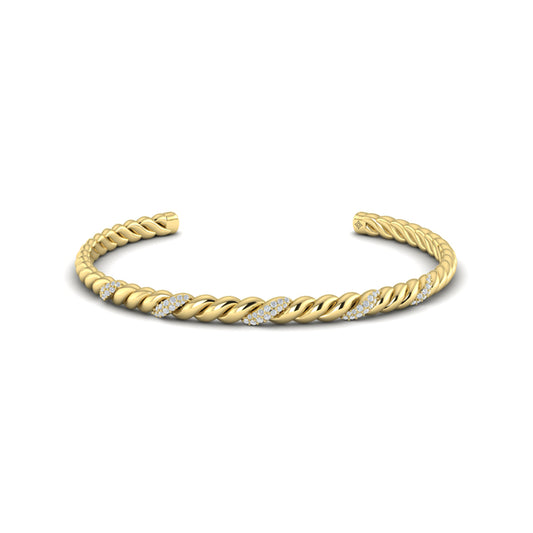 Slim Twist Cuff Bracelet