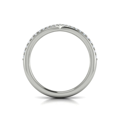 Contour Bands Wedding Band in Platinum by Vlora Bridal