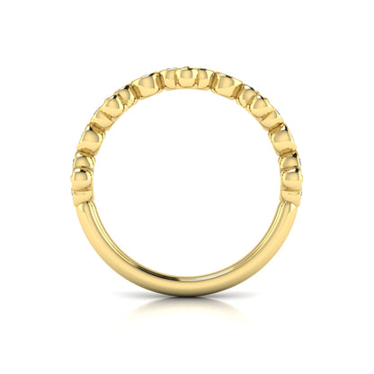 Stackables Wedding Band in 14K Yellow Gold by Vlora Bridal