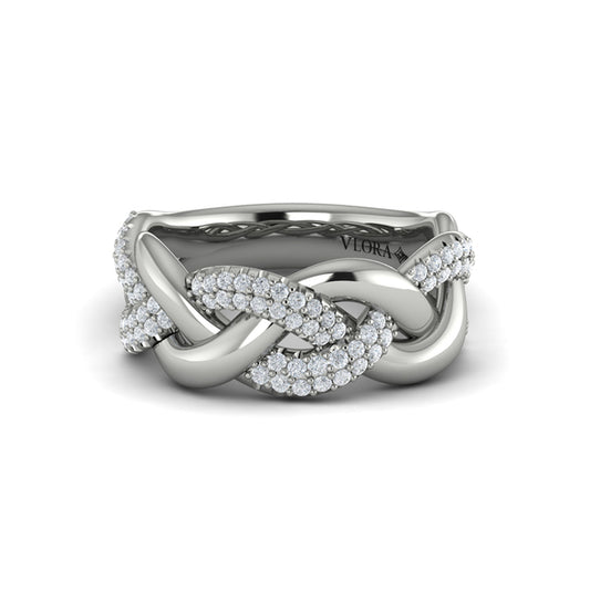 Alternating Diamond Twist Ring