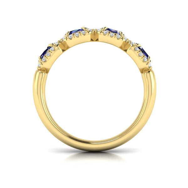 Diamond and Sapphire Statement Ring