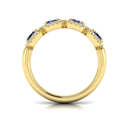 Diamond and Sapphire Statement Ring