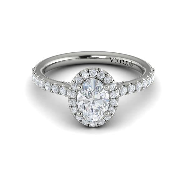 Timeless Oval Halo Engagement Ring
