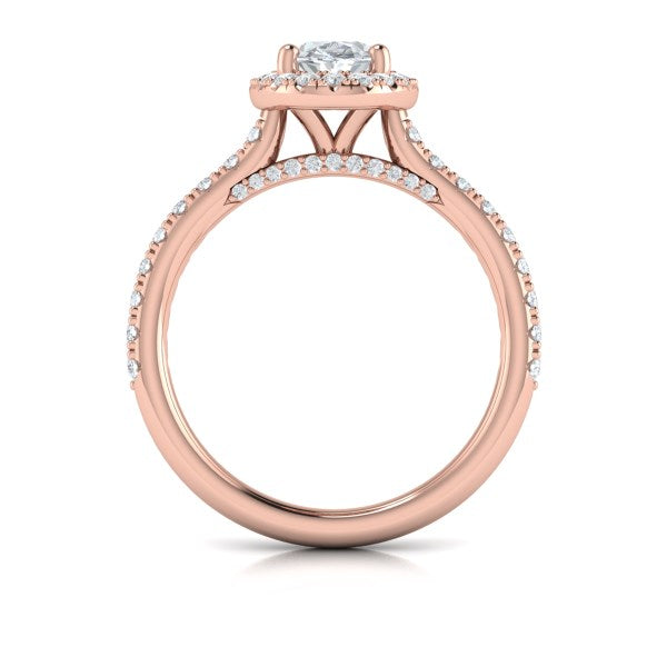 Timeless Oval Halo Engagement Ring