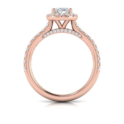 Timeless Oval Halo Engagement Ring