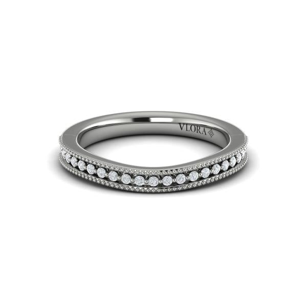 Matching Bands Wedding Band in Platinum by Vlora Bridal