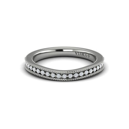 Matching Bands Wedding Band in Platinum by Vlora Bridal