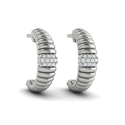 Arched Hoop Earrings