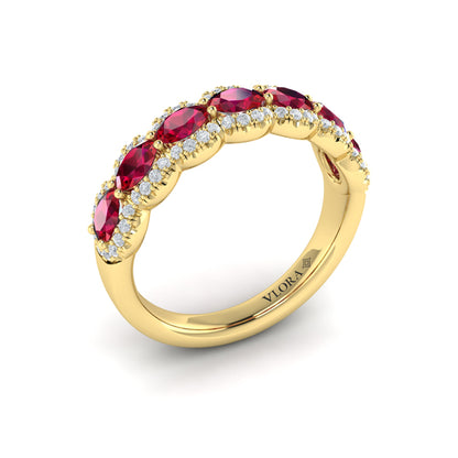 Diamond and Ruby Statement Ring