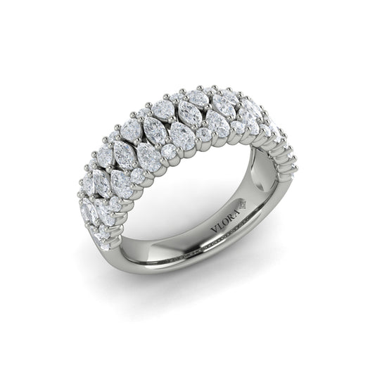 Pear, Round and Marquis Diamond Ring