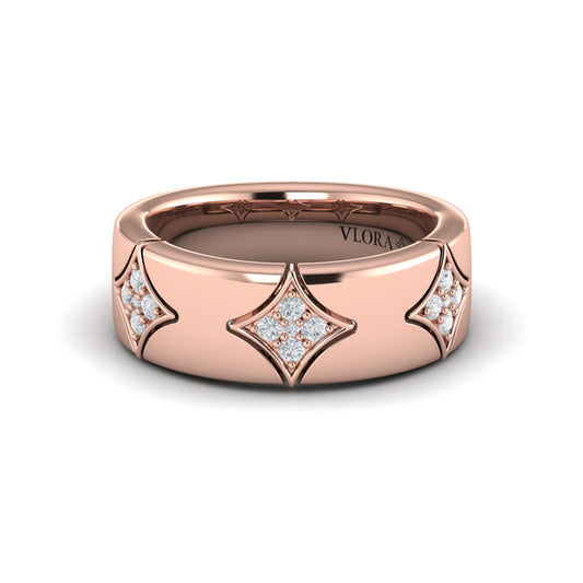 Diamond Cluster Vlora Star Ring