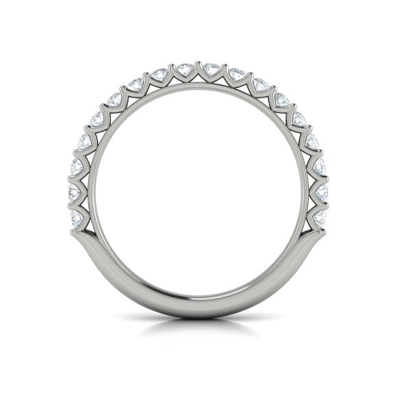 Matching Band for Woven Elegance Hidden Halo Round Engagement Ring