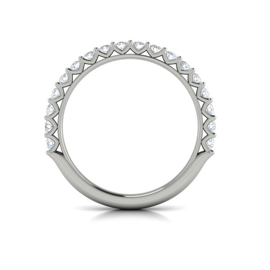 Matching Band for Woven Elegance Hidden Halo Round Engagement Ring