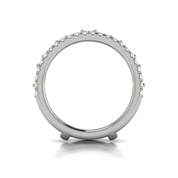 Enhancer Wedding Band in Platinum by Vlora Bridal